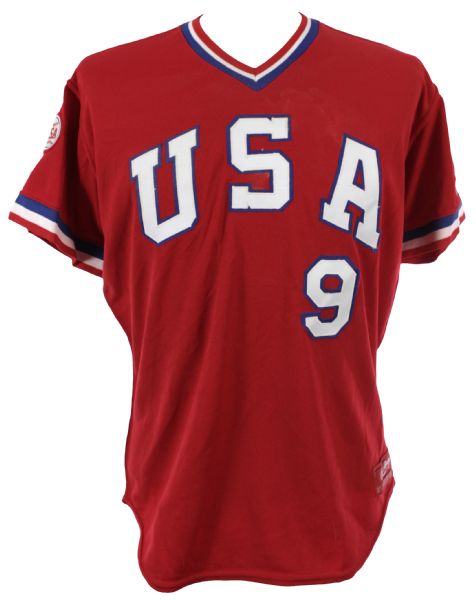 1984 Tom Hoffman USA Olympic Baseball Team Game Worn Jersey (MEARS LOA)