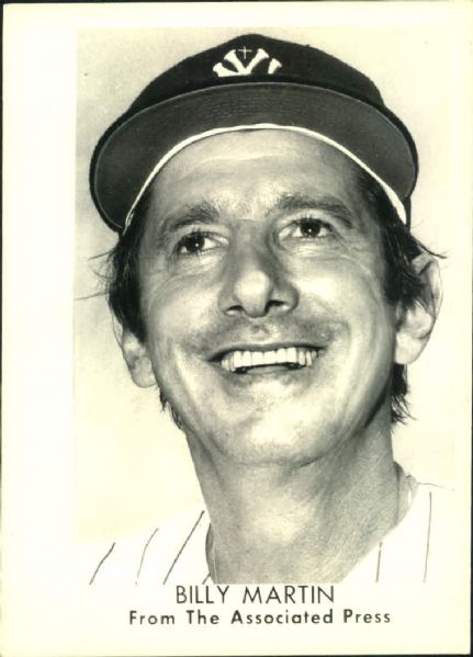 1975-83 Billy Martin Yankees/As/Rangers "John Rogers Collection Archives" Original Photos - Lot of 8