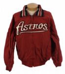 2000-07 Craig Biggio Houston Astros Game Worn Jacket (MEARS LOA)