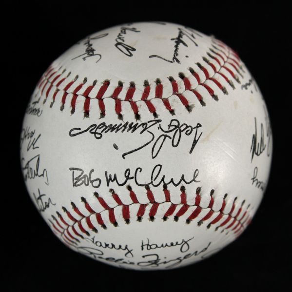 1982 Milwaukee Brewers Facsimile Team Signed Commemorative Baseball w/ 27 Signatures