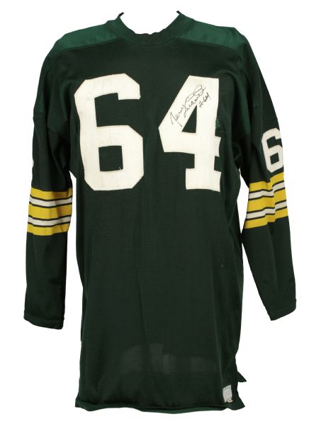 1968 Jerry Kramer Green Bay Packers Game Worn Autographed Jersey (MEARS A10) Only Known Example!!!