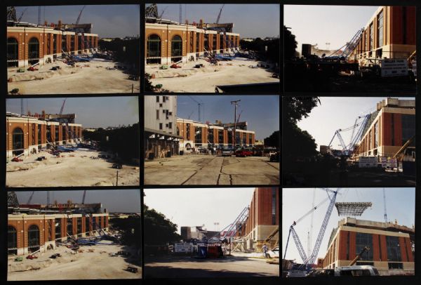 1999-2000 Miller Park Construction & Crane Collapse Original 4" x 6" Photos - Lot of 18