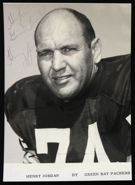 1960s Henry Jordan Green Bay Packers Signed 5" x 7" Photo (JSA)