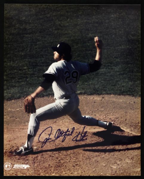 1980s Catfish Hunter New York Yankees Signed 8" x 10" Photo (JSA)