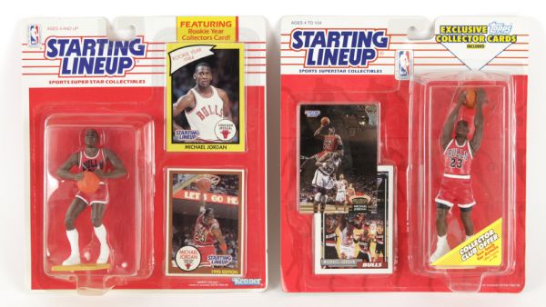 1990-93 Michael Jordan Chicago Bulls Starting Lineup Action Figure MOC - Lot of 2