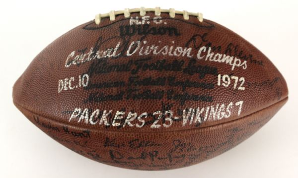 1972 Green Bay Packers Team Signed Central Division Champs Rozelle Football w/ 50+ Signatures Including Starr, Nitschke & More (JSA) Keith Wortman Collection
