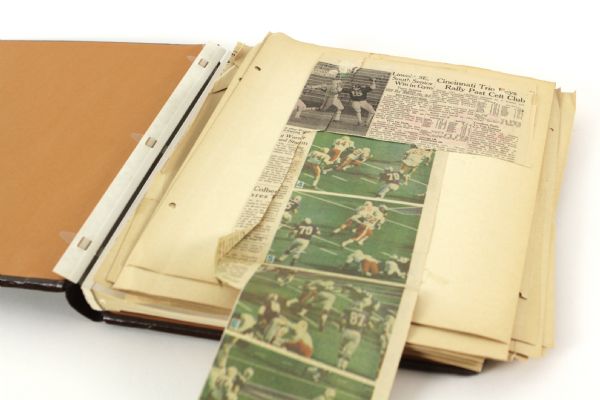 1969-81 Keith Wortman Scrapbook & 5 Recruiting Letters Signed by Nebraska Cornhusker Coach Tom Osborne (JSA) Keith Wortman Collection