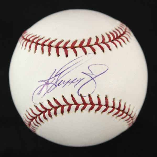 2000-11 Ken Griffey Junior Seattle Mariners Single Signed OML Selig Baseball (Global Hologram)