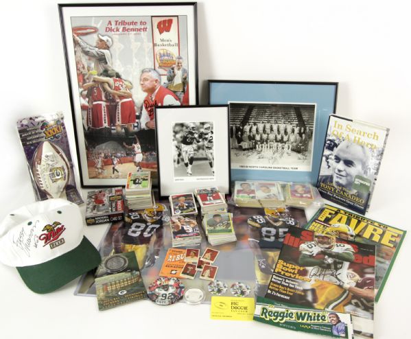 1970-2000s Baseball Football Basketball Memorabilia Collection - Lot of 500+ (MEARS LOA)
