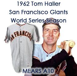 1962 Tom Haller San Francisco Giants Game Worn Road Jersey (MEARS A10)