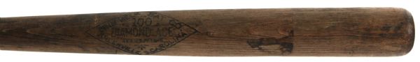 1925-27 Frank Walker New York Giants Zinn Beck 100 Diamond Ace Professional Model Game Used Bat (MEARS LOA)