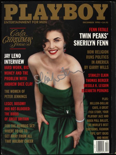 1990 Sherilyn Fenn Twin Peaks Signed Playboy Magazine (JSA)