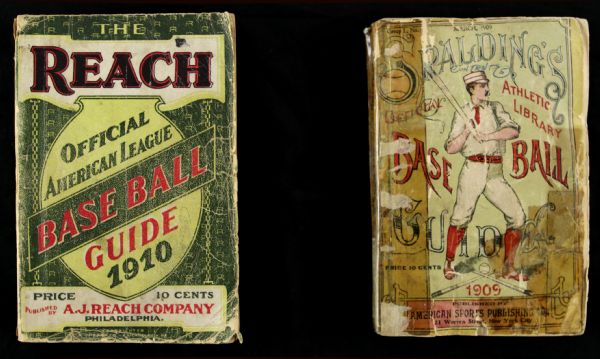 1909-95 Reach/Spalding Baseball Guide & Baseball Collection - Lot of 10