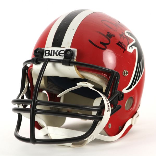 1979-86 William Andrews Atlanta Falcons Signed Game Worn Helmet (MEARS LOA/JSA)