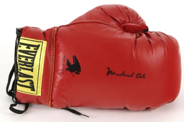 2000s Muhammad Ali Heavyweight Champion of the World Signed Everlast Boxing Glove (JSA)