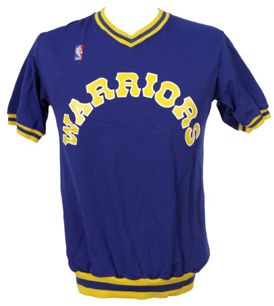 1986 Golden State Warriors Game Worn Shooting Shirt (MEARS LOA)