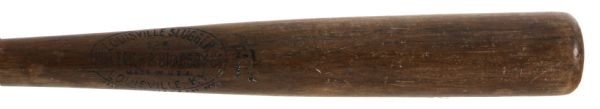 1931-33 Blank Barrel H&B Louisville Slugger Professional Model Game Used Bat (MEARS LOA) Sidewritten "11-10-33"