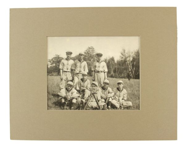 1910s Indians Youth Baseball 13" x 17" Mounted Team Photo 