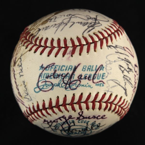 1972 Texas Rangers Inaugural Season Team Signed OAL Cronin Baseball w/ 29 Signatures Including Ted Williams, Nellie Fox, Frank Howard & More (JSA)