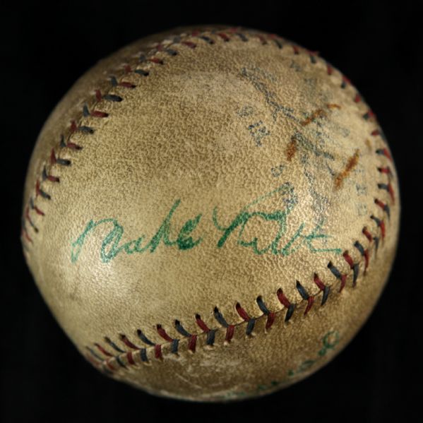 1924 Babe Ruth Tacoma All Stars Signed AJ Reach OAL Exhibition Homerun baseball (PSA/DNA 5)