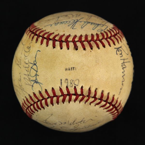 1980 Milwaukee Brewers Team Signed Baseball w/ 24 Signatures Including Robin Yount, Paul Molitor, George Bamberger & More (JSA)
