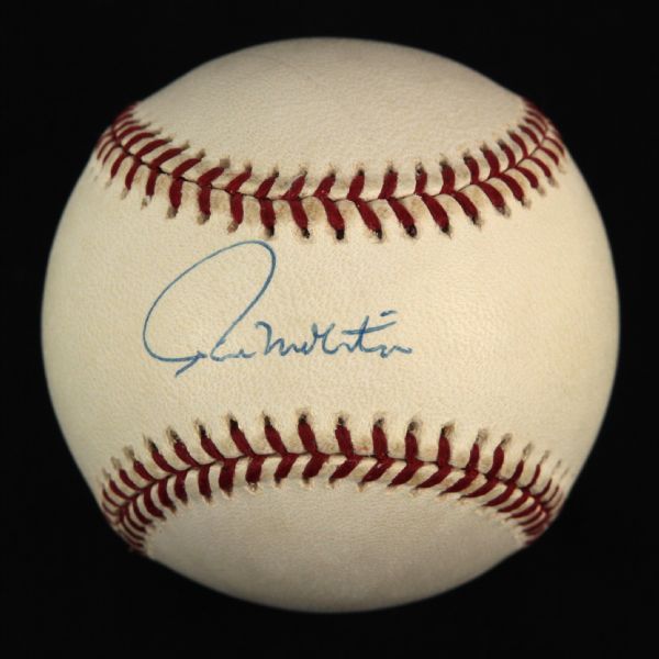2000 Paul Molitor Milwaukee Brewers Single Signed OAL Budig Baseball (Pastime Productions COA)