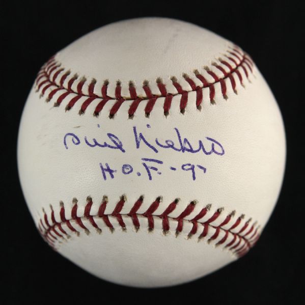 2000s Phil Niekro Single Signed OML Selig Baseball (MLB/TriStar Holograms)