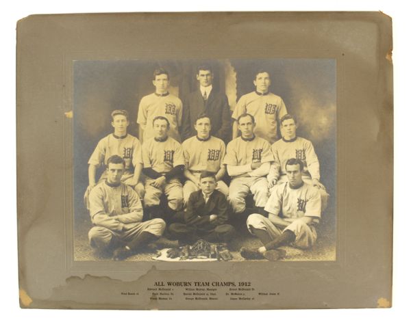 1912 All Woburn Team Baseball Champs 16" x 20" Photo