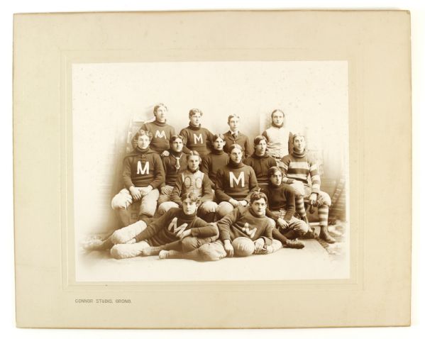 1900 Orono Maine Football Team 16" x 20" Mounted Team Photo