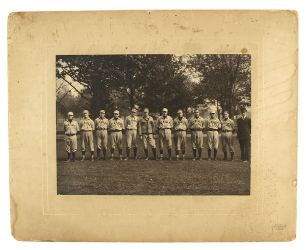 1910 circa St. Pauls New York Baseball Team 16" x 20" Mounted Photo