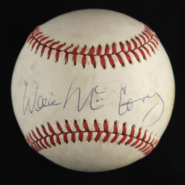 1970-86 Willie McCovey San Francisco Giants Single Signed ONL Feeney Baseball (JSA)