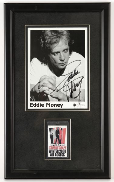 2000 Eddie Money Signed 13" x 21" Framed Photo (JSA) 