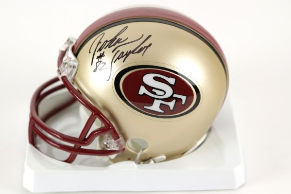 1990s John Taylor San Francisco 49ers Signed Mini Helmet (JSA)