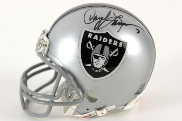 1990s Daryle Lamonica Oakland Raiders Signed Mini Helmet (JSA)