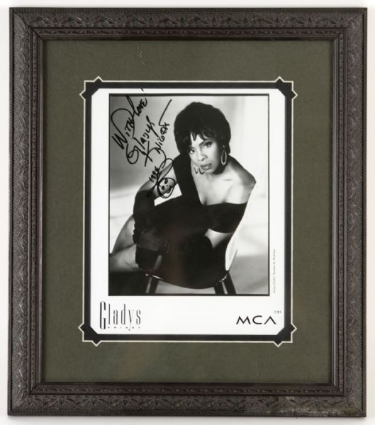 1994 Gladys Knight Signed 14" x 16" Framed Display (JSA)