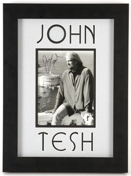 1990s John Tesh 14" x 18" Framed Photo (JSA)