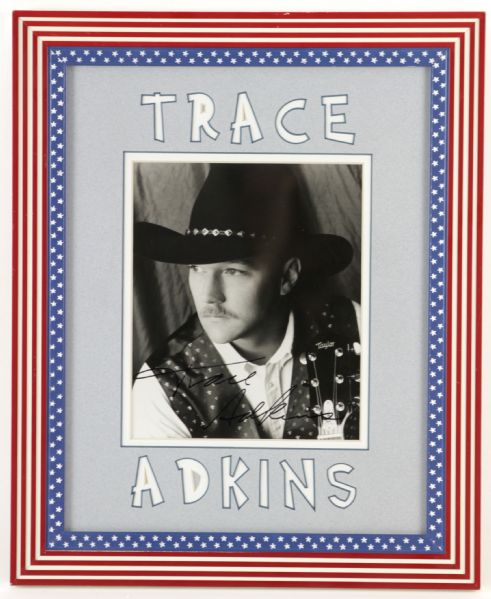 1990s Trace Adkins Signed 14" x 17" Framed Photo (MEARS LOA)
