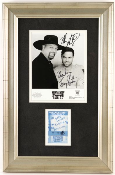 1999-2009 Montgomery Gentry  Signed 16" x 24" Framed Photo (JSA)