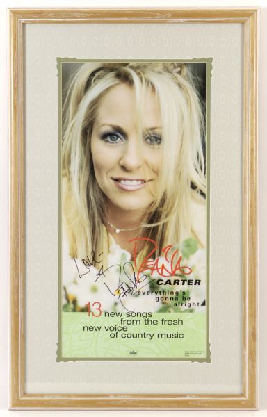 1998 Deana Carter Signed 20" x 32" Framed Print (JSA)