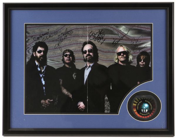 1995-2000s Creedence Clearwater Revisited Signed 20" x 26" Framed Print (JSA)