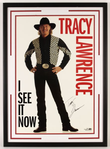 1994 Tracy Lawrence 27" x 37" I See It Now Framed Print