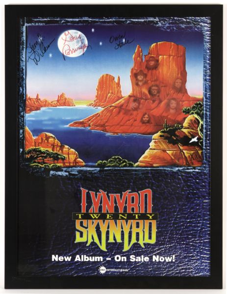 1997 Lynyrd Skynyrd Signed 27" x 35" Twenty Framed Print (JSA)