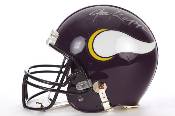 2001 Minnesota Vikings Joe Kapp Signed Full Size Helmet (JSA)