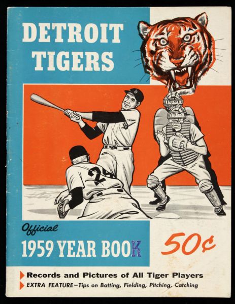 1959 Detroit Tigers Official Yearbook