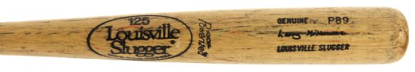 1980-83 Larry Milbourne Mariners/Yankees/Twins/Indians/Phillies Louisville Slugger Professional Model Game Used Bat (MEARS LOA)