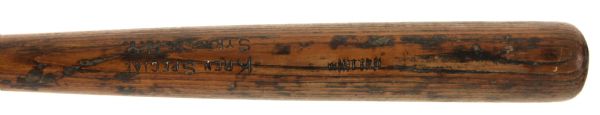 1920s Possum Whitted Krens Special Professional Model Game Used Bat (MEARS LOA)