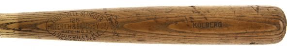 1934-44 Kolberg H&B Louisville Slugger Professional Model Game Used Bat (MEARS LOA)