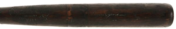 1921-31 Eugene Jordan Sidewritten H&B Louisville Slugger Professional Model Game Used Bat (MEARS LOA)