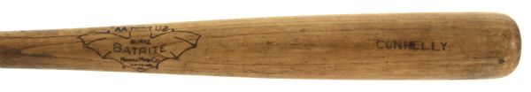1929 Connelly Hanna Batrite Professional Model Game Used Bat (MEARS LOA) Sidewritten "1-31-29"