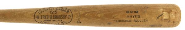1973-75 Hayes H&B Louisville Slugger Professional Model Game Used Bat (MEARS LOA)